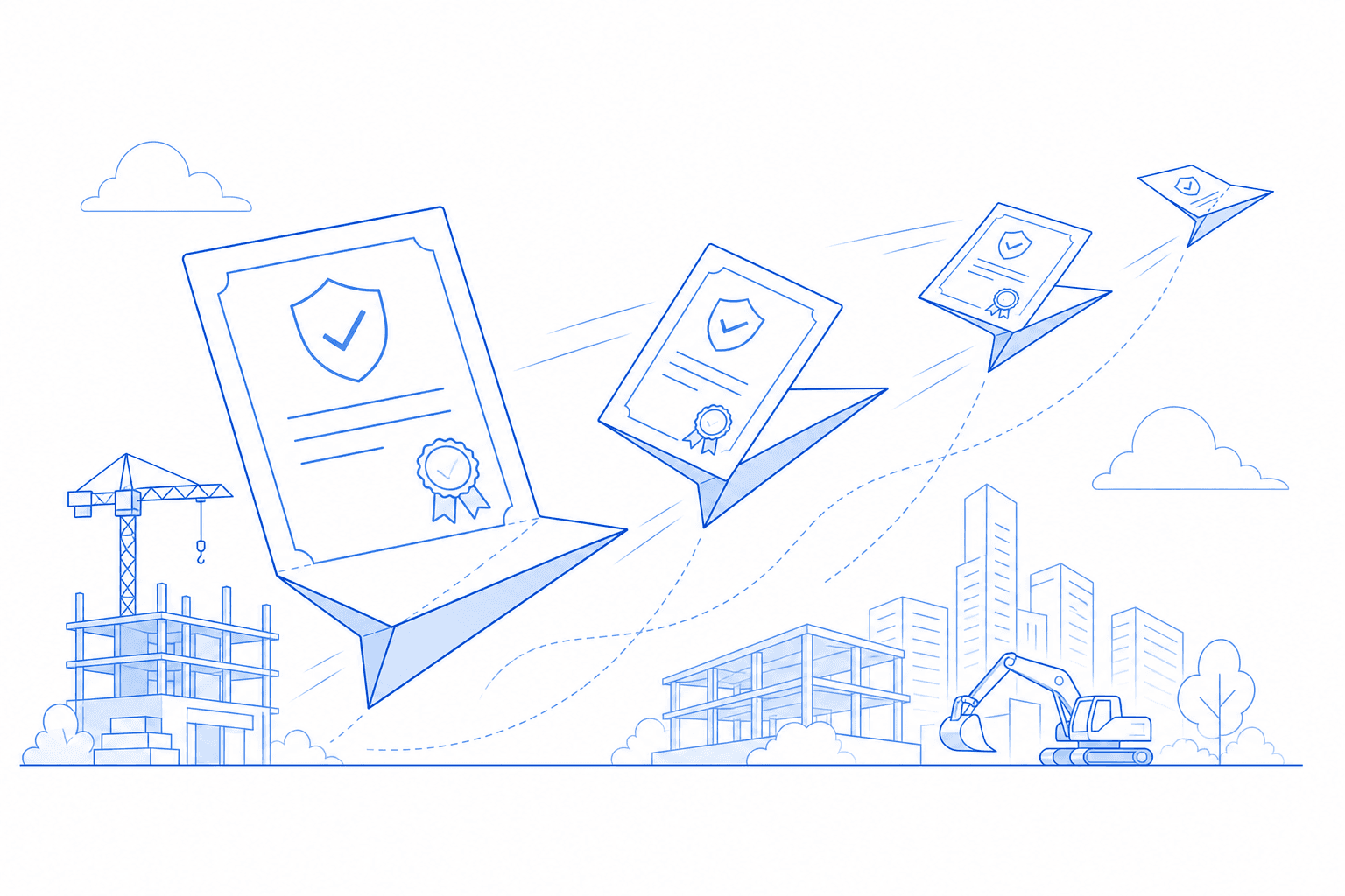 Streamlined general liability application illustration